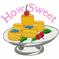 Foods And Sweets Embroidery Design 3 Foods And Sweets Embroidery Design 3